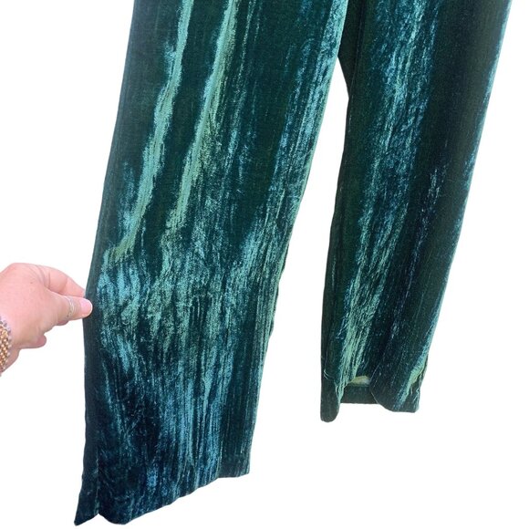 NWT Double D Ranch Green Velvet La Loma Pant Size Large - Picture 3 of 6